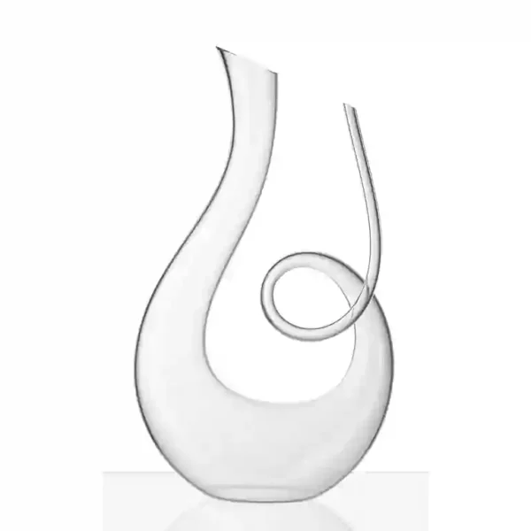Рачно Изработен Декантер За Вино - Swan Wine Decanter (Hand Blown Glass)