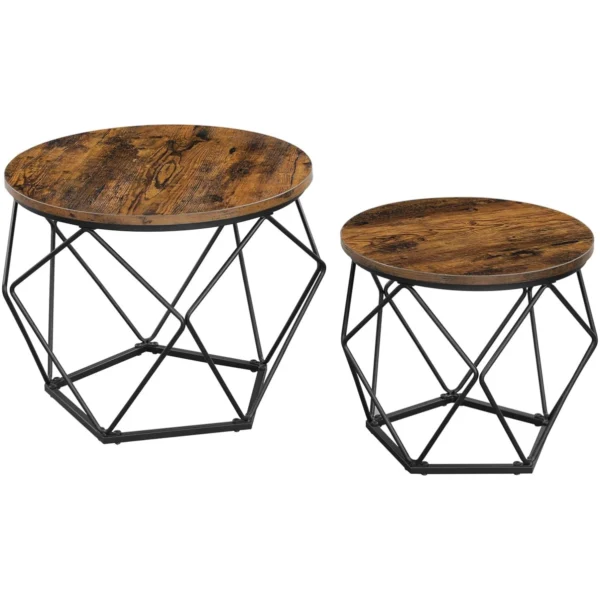 Клуб Маси Сет 2/1 - Vasagle Rustic Brown and Black
