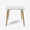 Трпезариска Тркалезна Маса - Dining Table Natali White (Small & Large)
