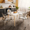 Трпезариска Тркалезна Маса - Dining Table Natali White (Small & Large)