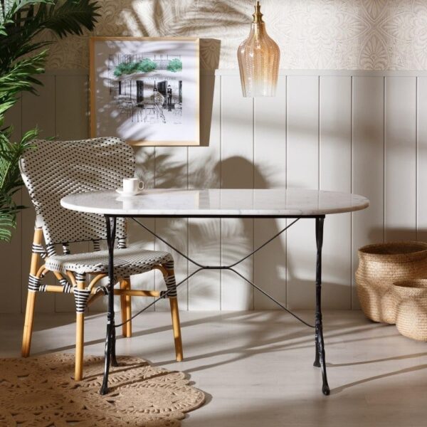 Мермерна Маса - Vintage Bistro Table With Marble Top