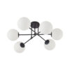 Тавански Црн Лустер Со 6 Опал Топки - BLC Ceiling Light BV01-00113