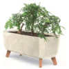 Жардиниера - Gracia Case Beton Effect Flowerpot Cream