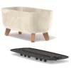 Жардиниера - Gracia Case Beton Effect Flowerpot Cream