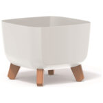 Жардиниера - Gracia Square Flowerpot White