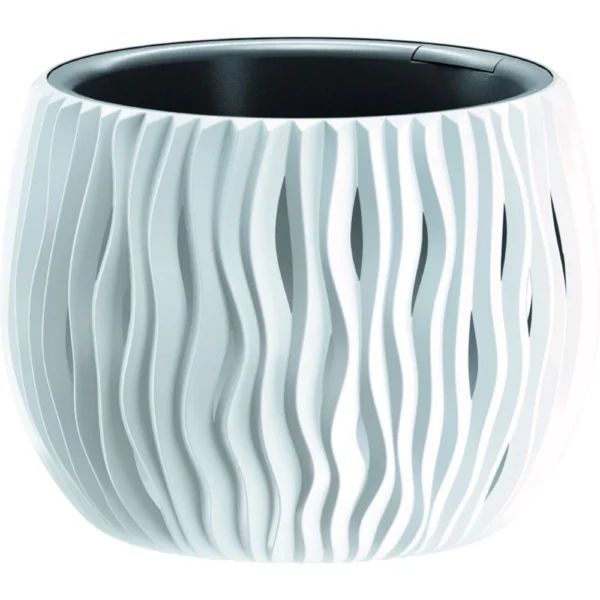 Саксија - Sandy Bowl Flowerpot White